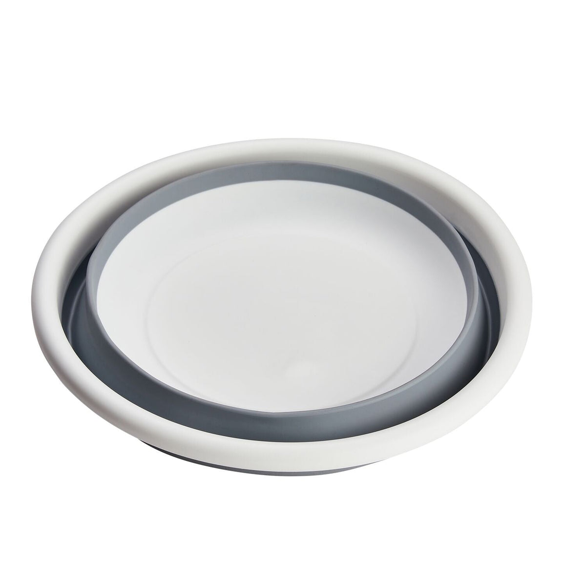 Lakeland 8L Collapsible Washing Up Bowl Grey and White