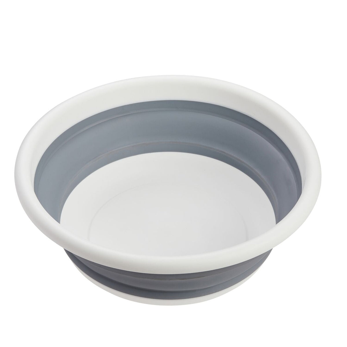 Lakeland 8L Collapsible Washing Up Bowl Grey and White