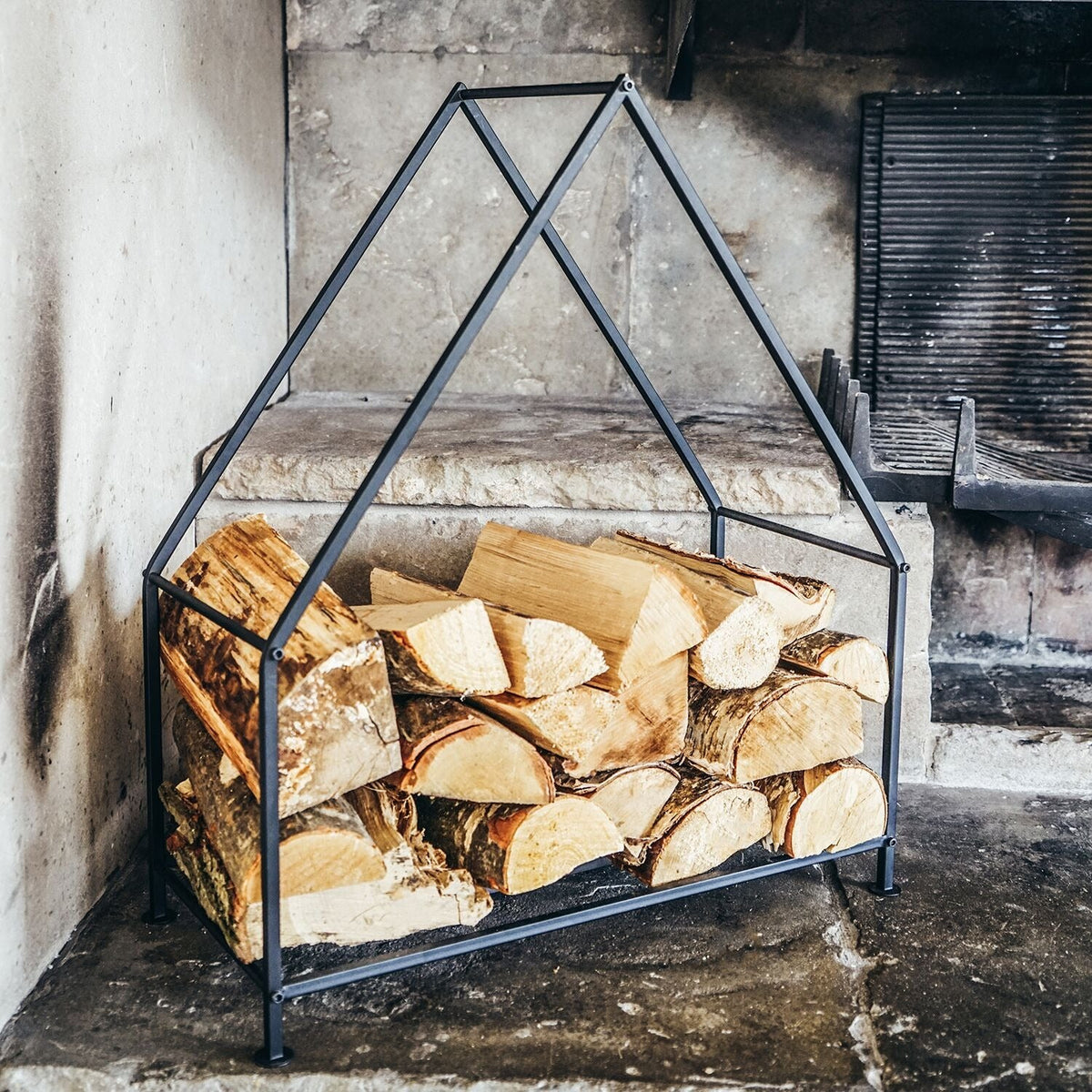 Iron House Log Holder