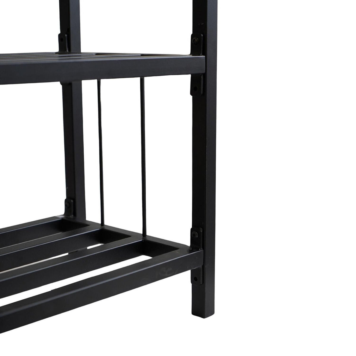 Tall Square Shelved Log Storage