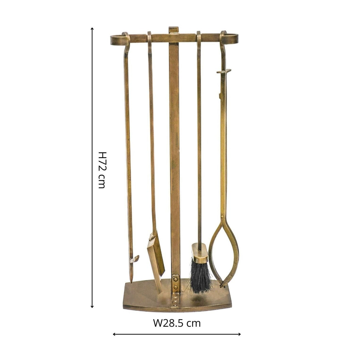 Brass Fireside Companion Set