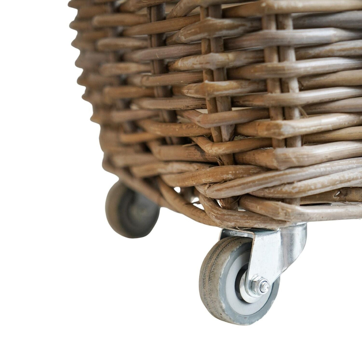 Natural Rattan Log Cart