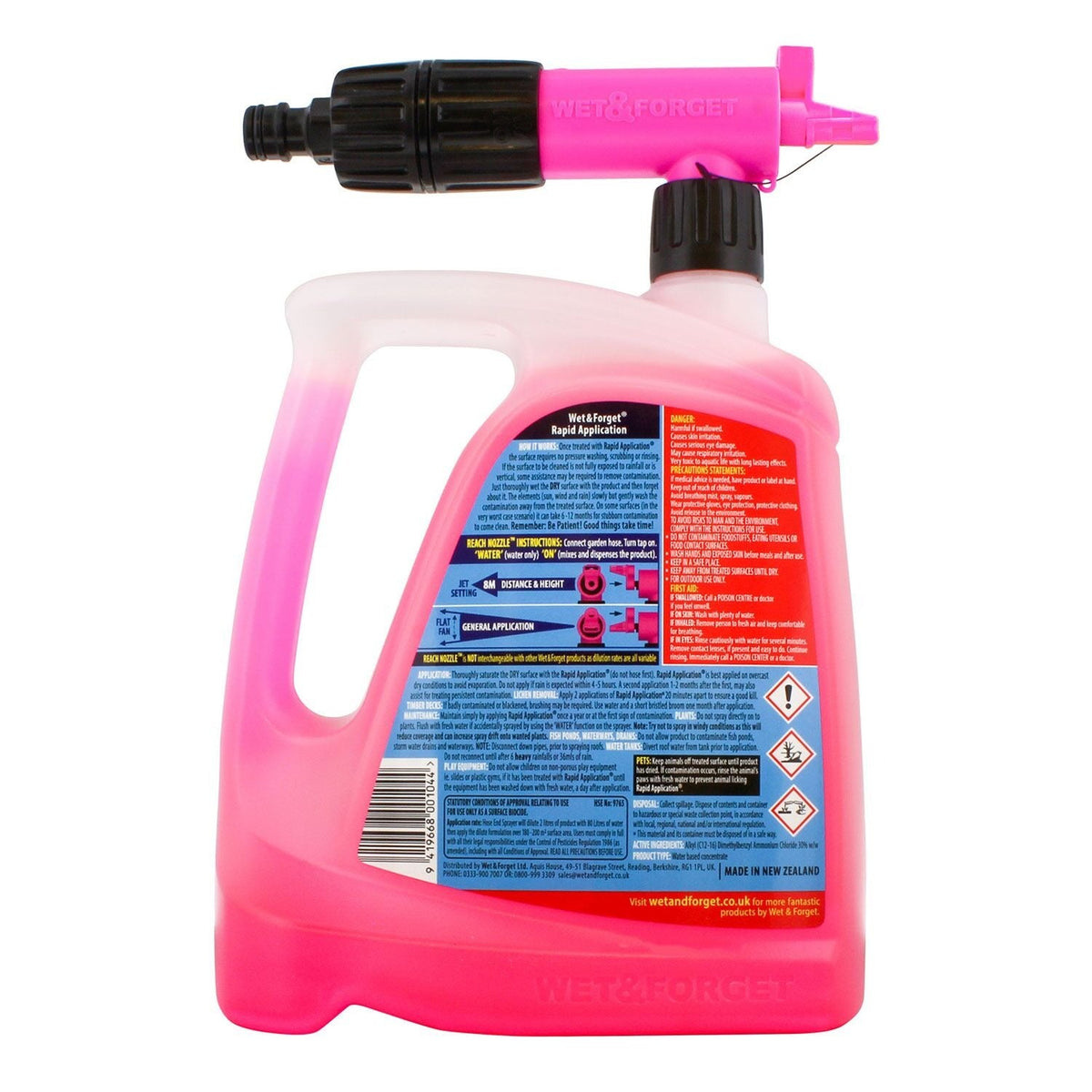 Wet & Forget Rapid Mould & Algae Remover Spray 2L