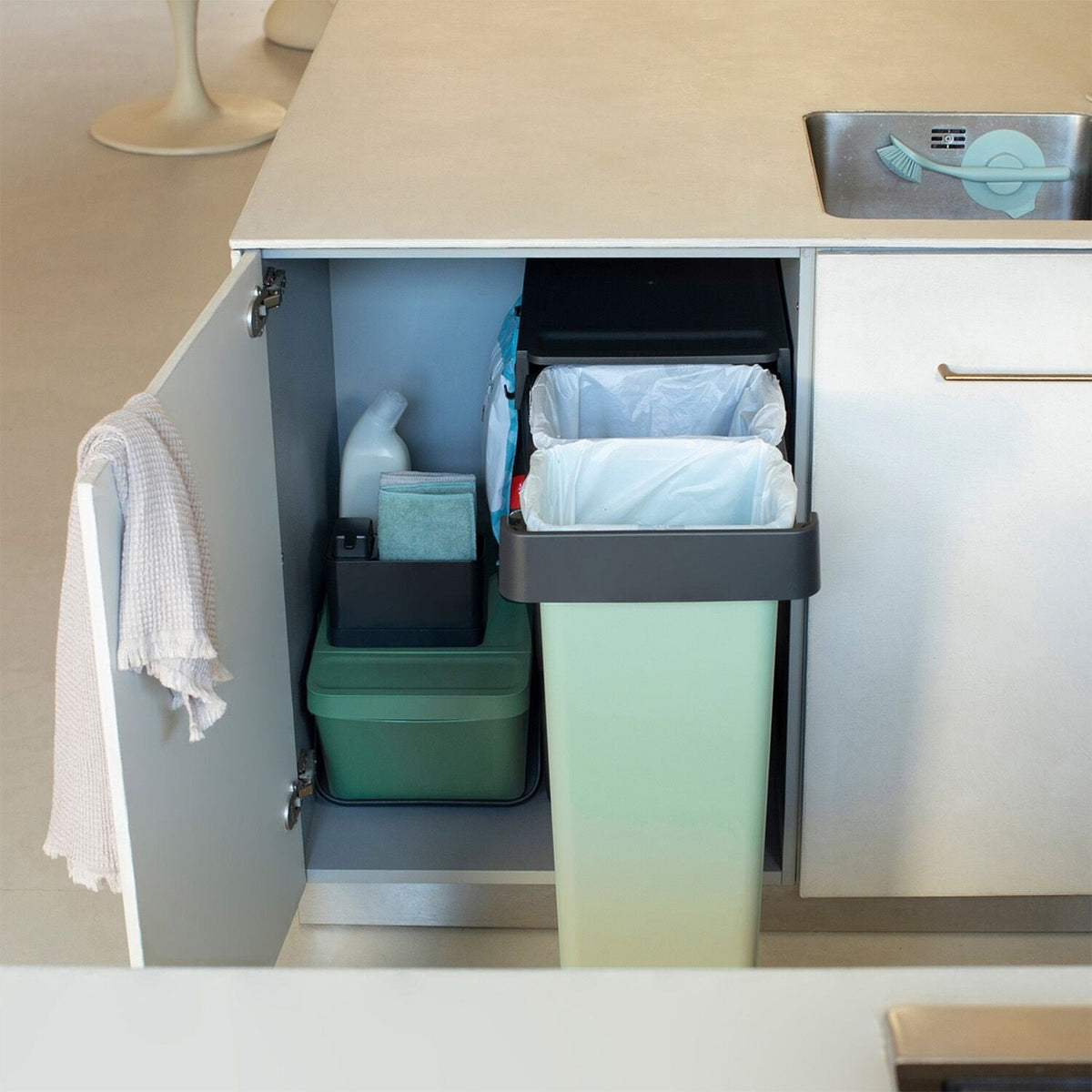 Brabantia Sort & Go Built-In Bin 30 + 30L