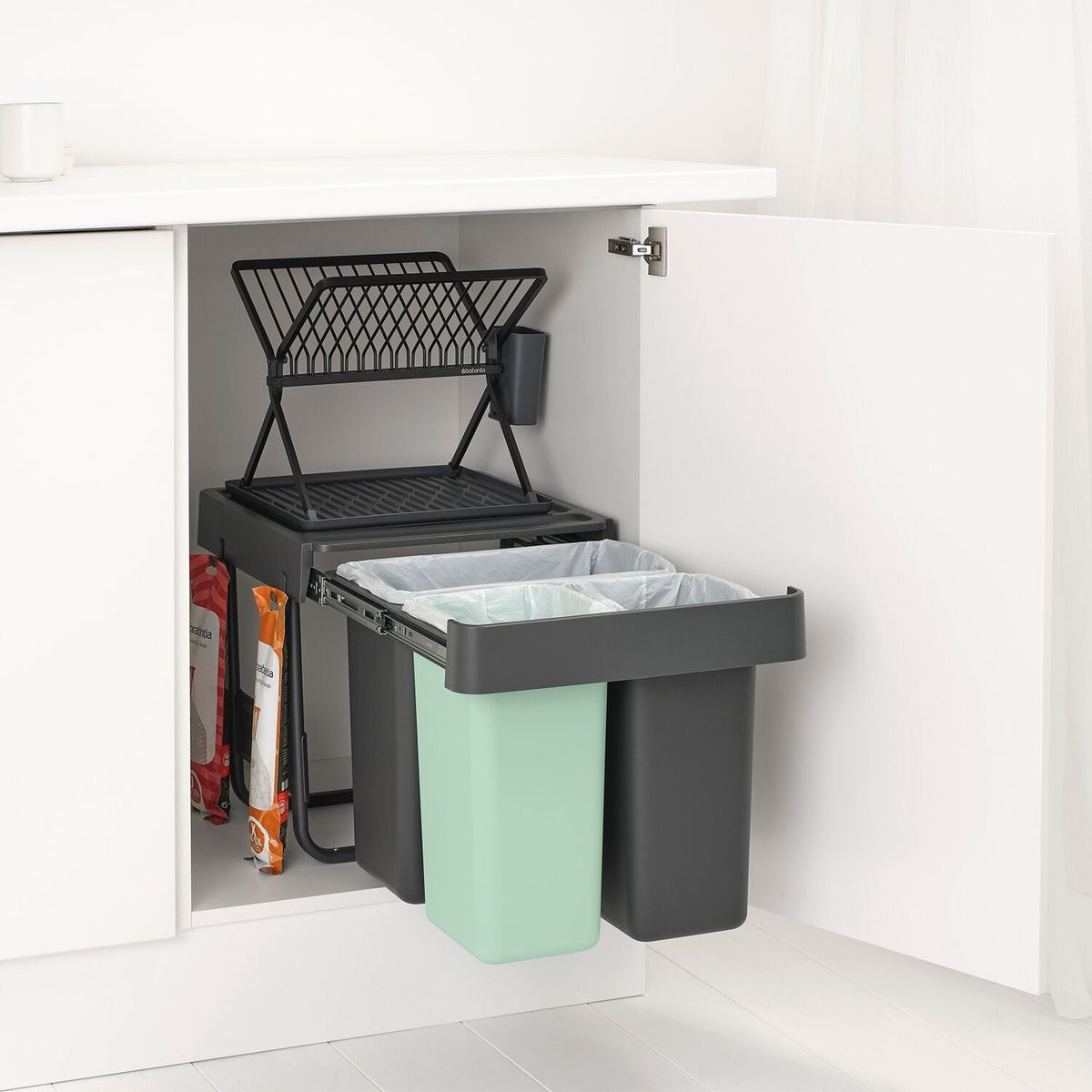Brabantia Sort & Go Built-In Bin 10 + 10 + 20L