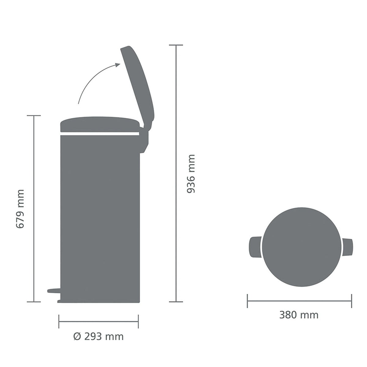 Brabantia NewIcon Pedal Bin 30L