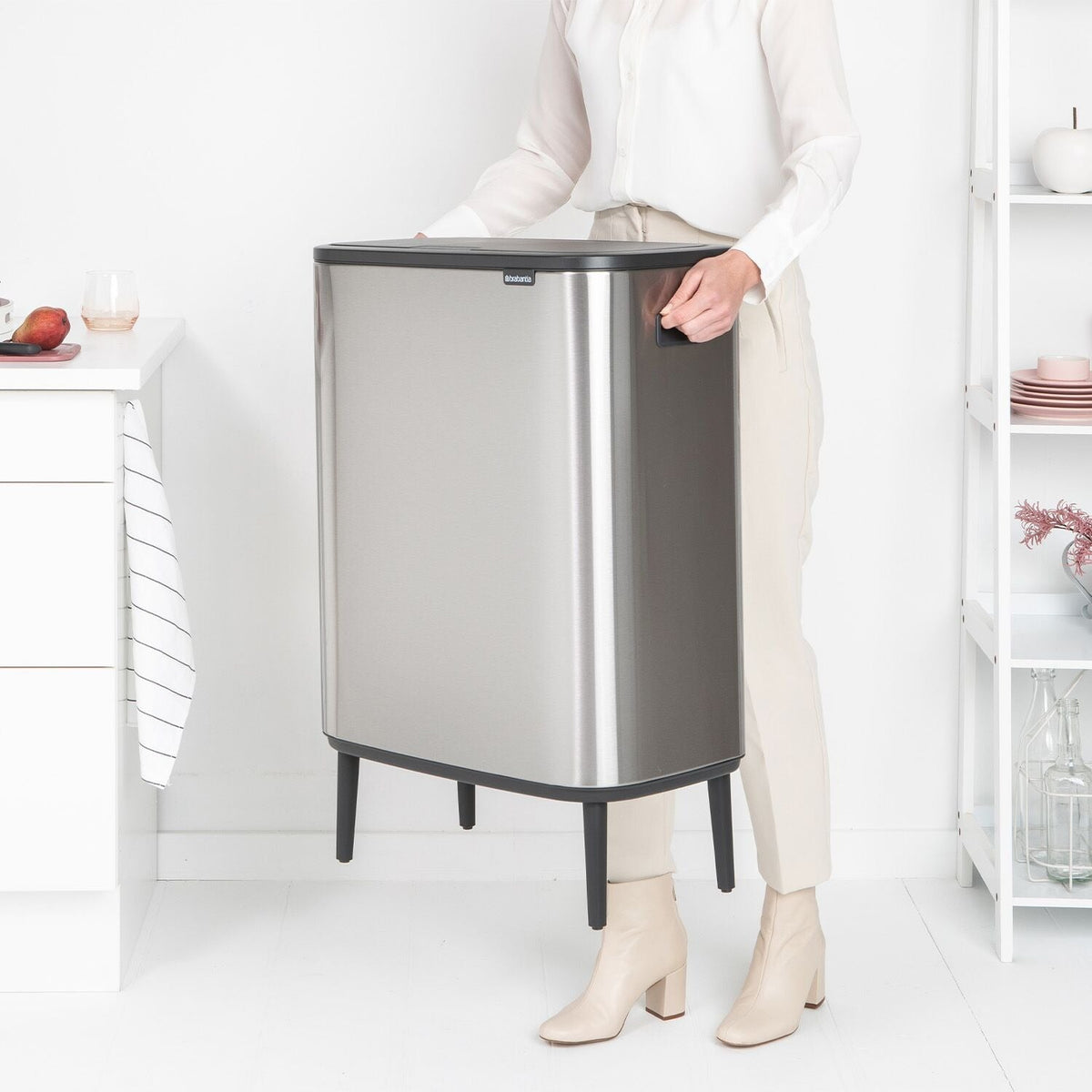 Brabantia Bo Touch Bin Matt Steel 60L