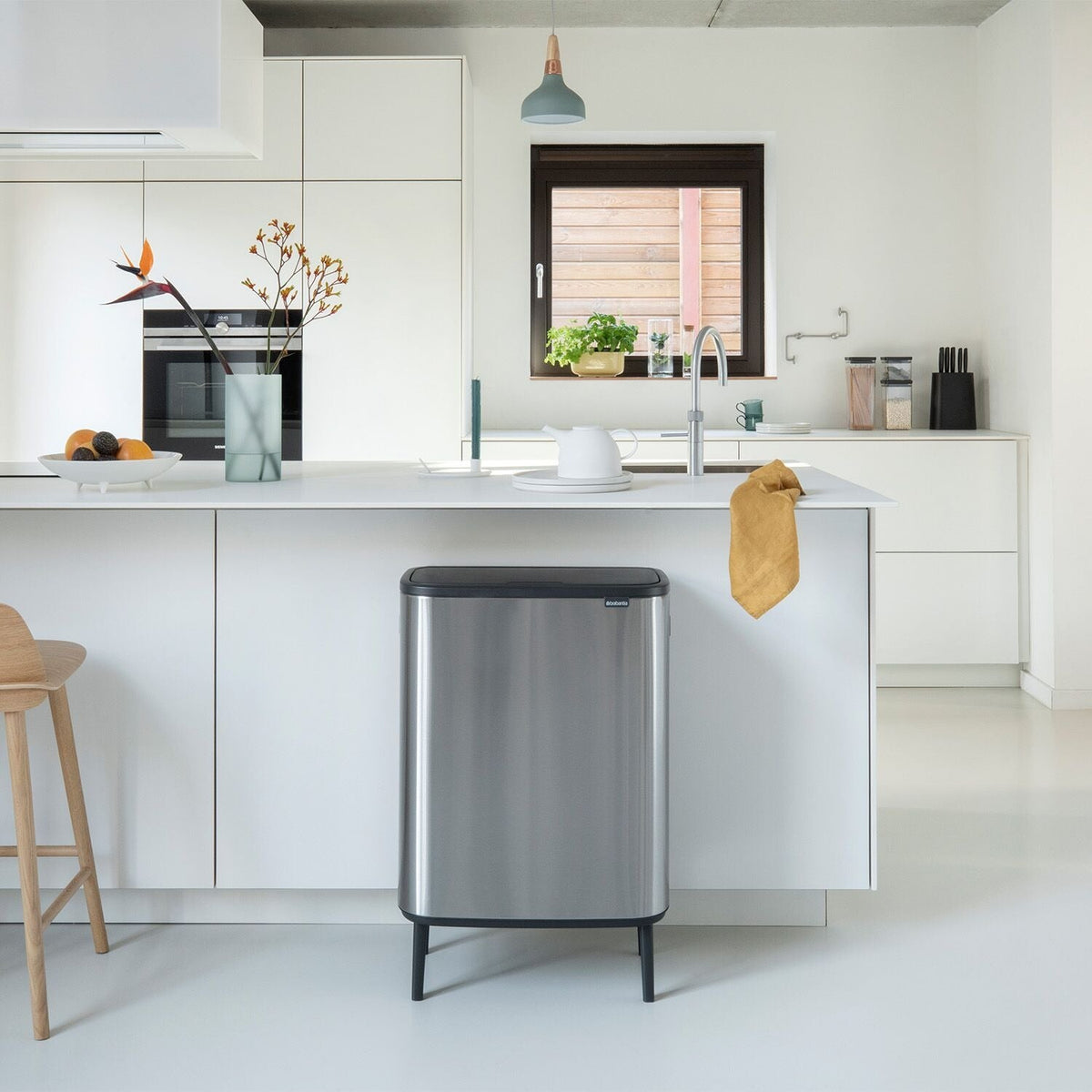 Brabantia Bo Touch Bin Matt Steel 60L