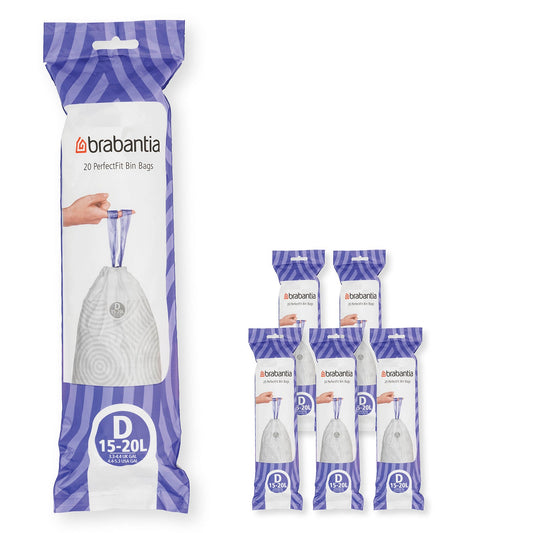120 Brabantia PerfectFit Bin Bags 15-20L