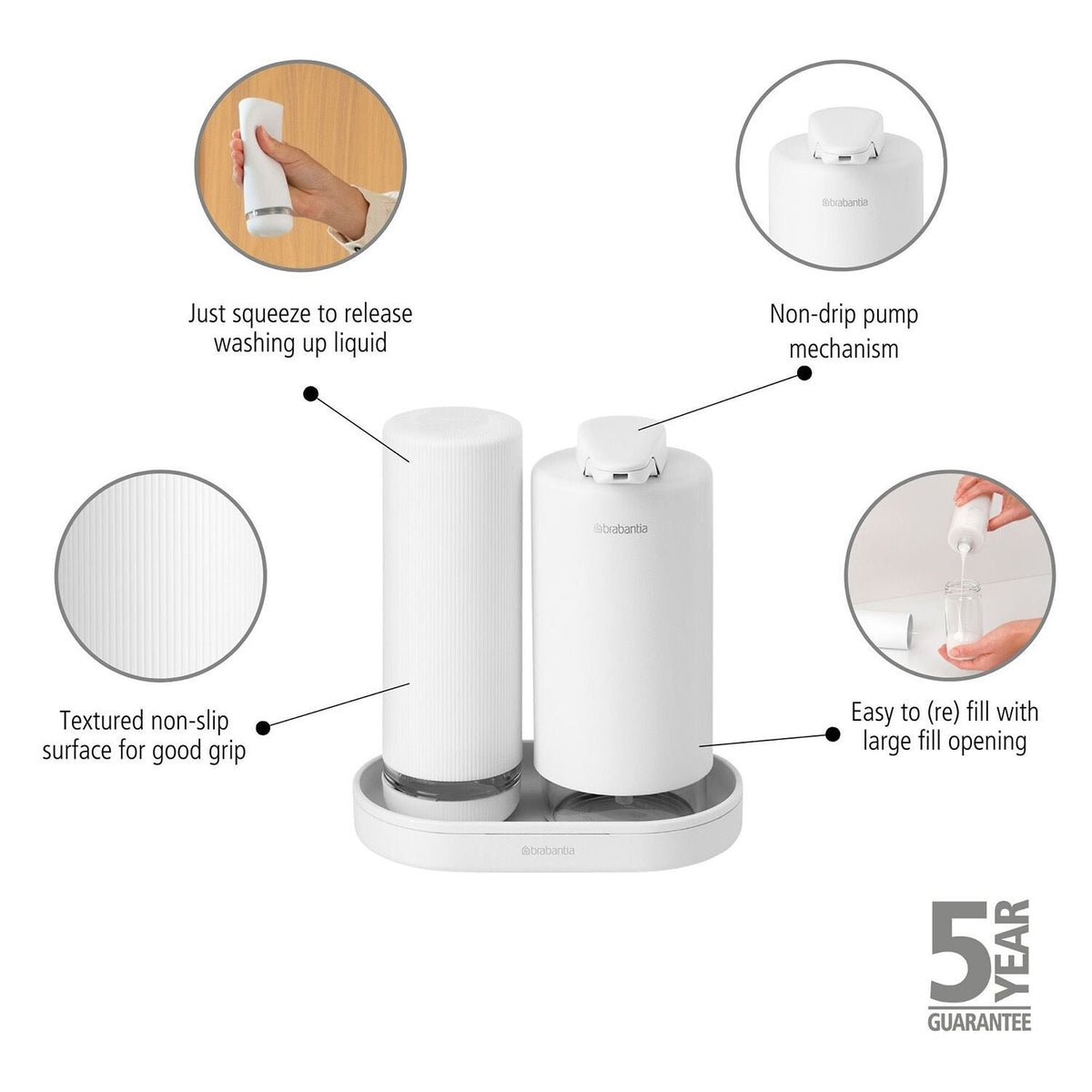 Brabantia Soap Dispenser Set