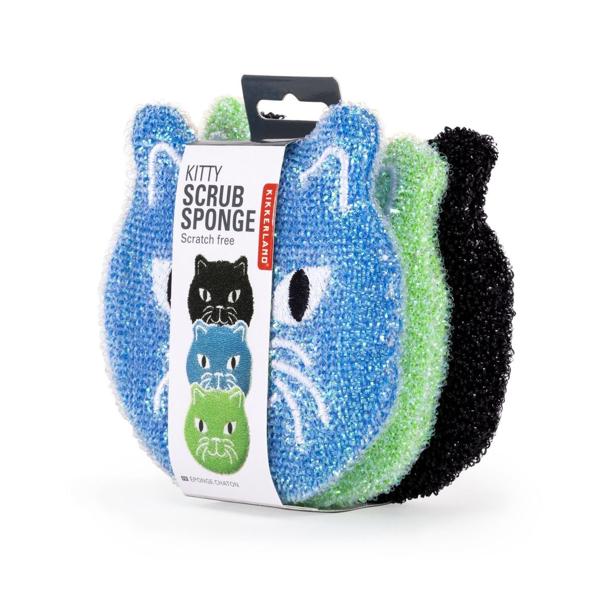 3 Kikkerland Cat Sponges
