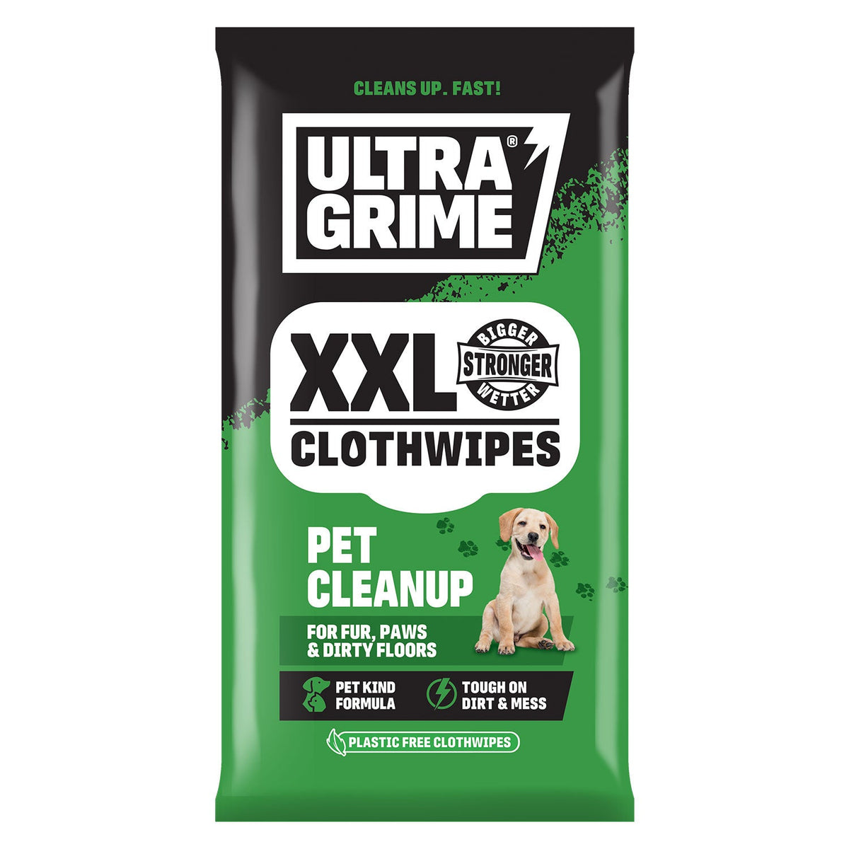 UltraGrime Pet Cleanup XXL+ Clothwipes 20 Pack