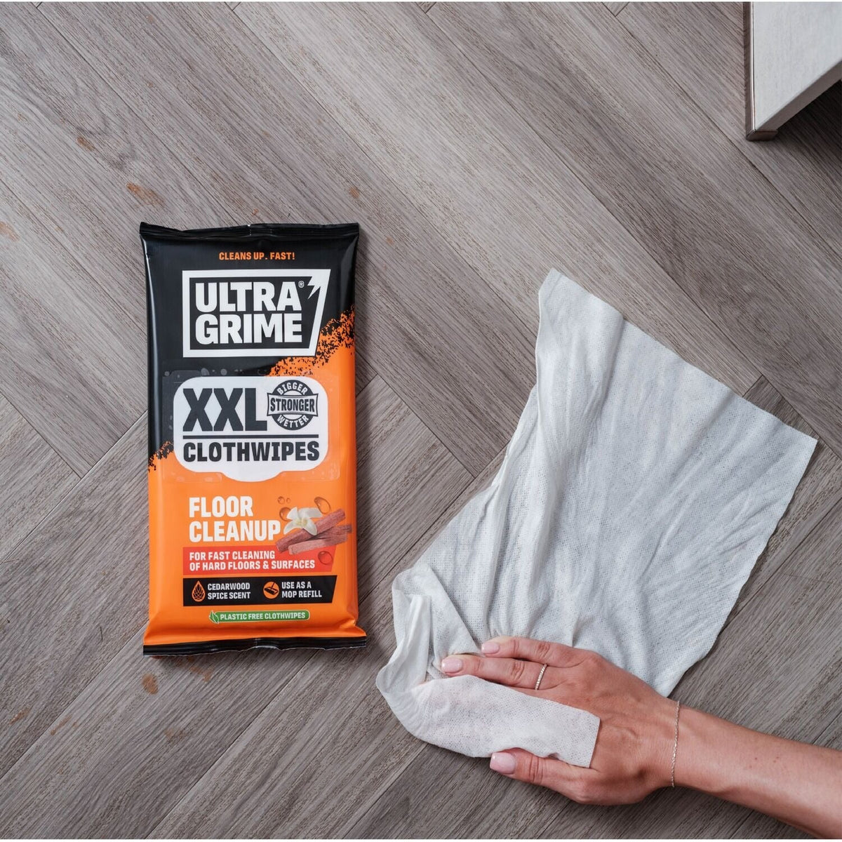 UltraGrime Floor Cleanup XXL Clothwipes pack 20