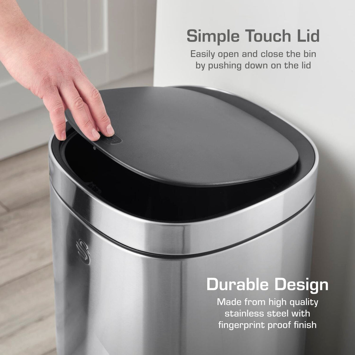 Swan 30L Touch Bin