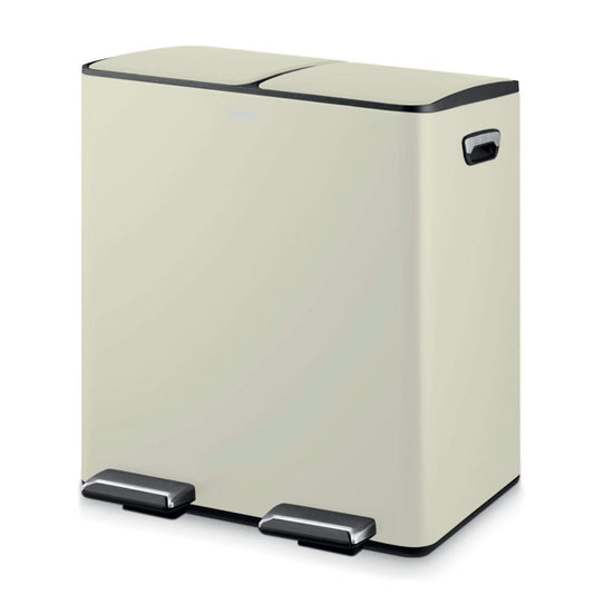 Tower 40L Recycling Pedal Bin - Cream