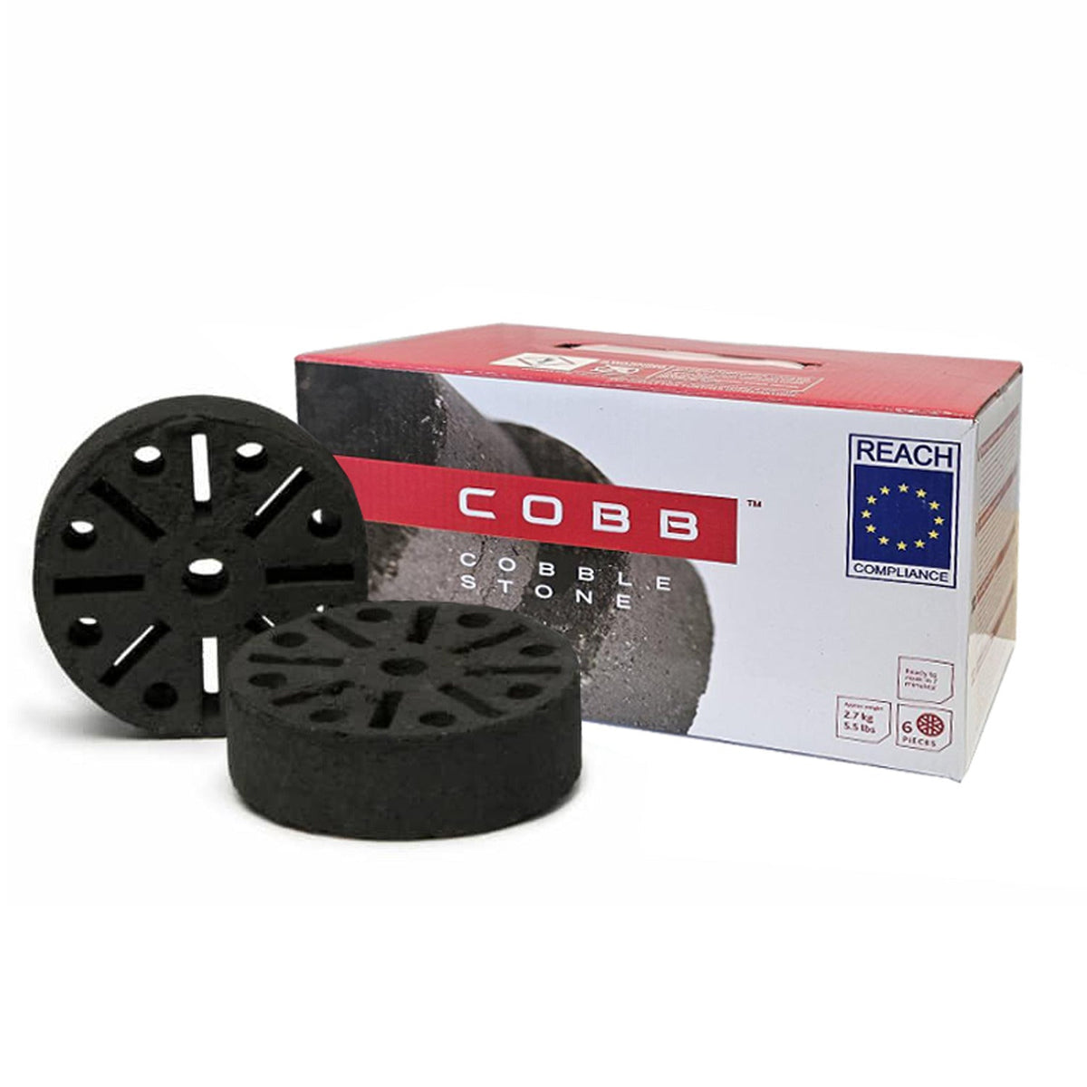 6 Cobb Smoke Free Barbecue Cobble Fuel Stones