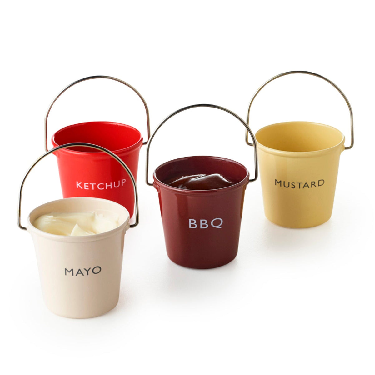 Eddingtons Ranch Ketchup Mayo BBQ and Mustard Condiment Buckets