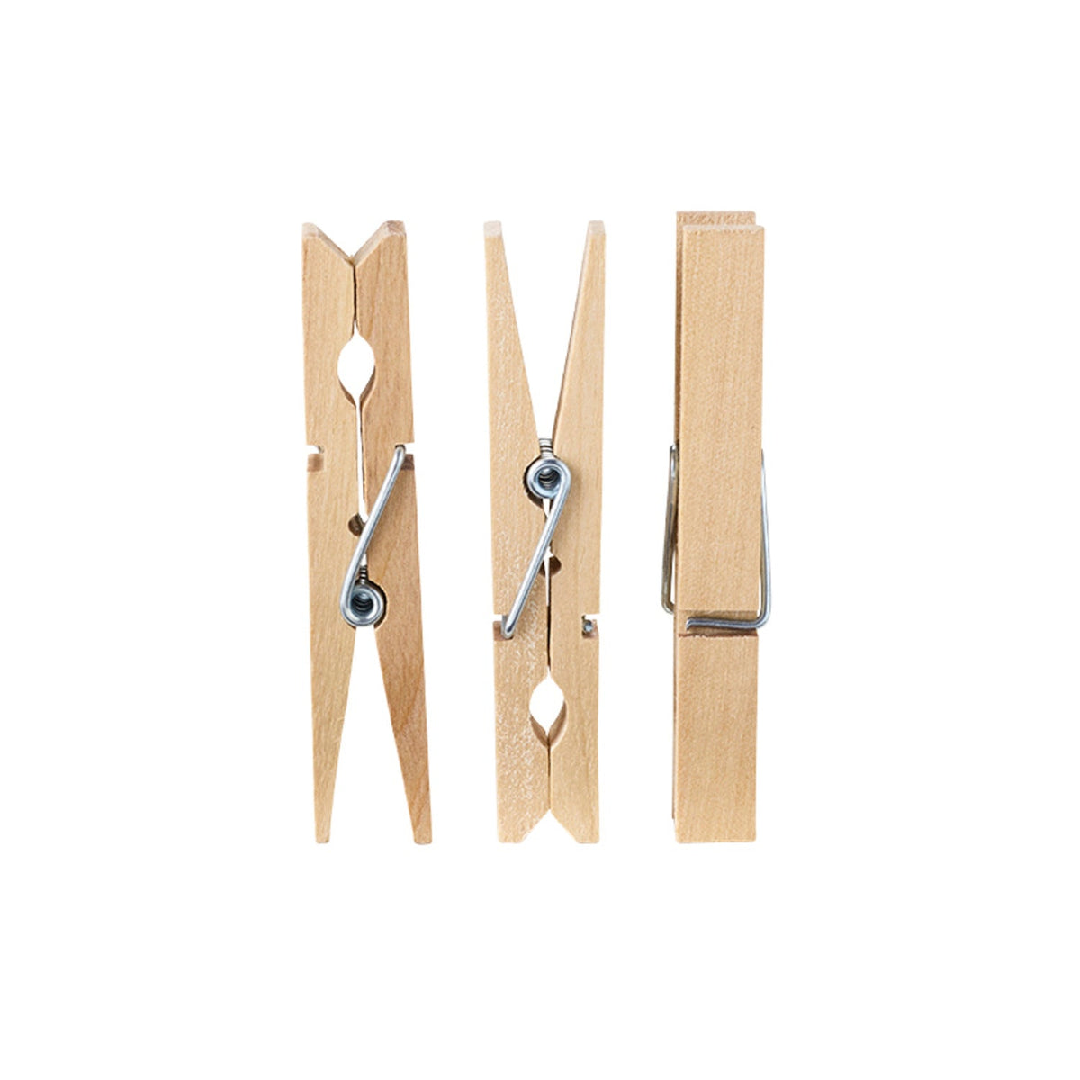 36 Wooden Clothes Pegs