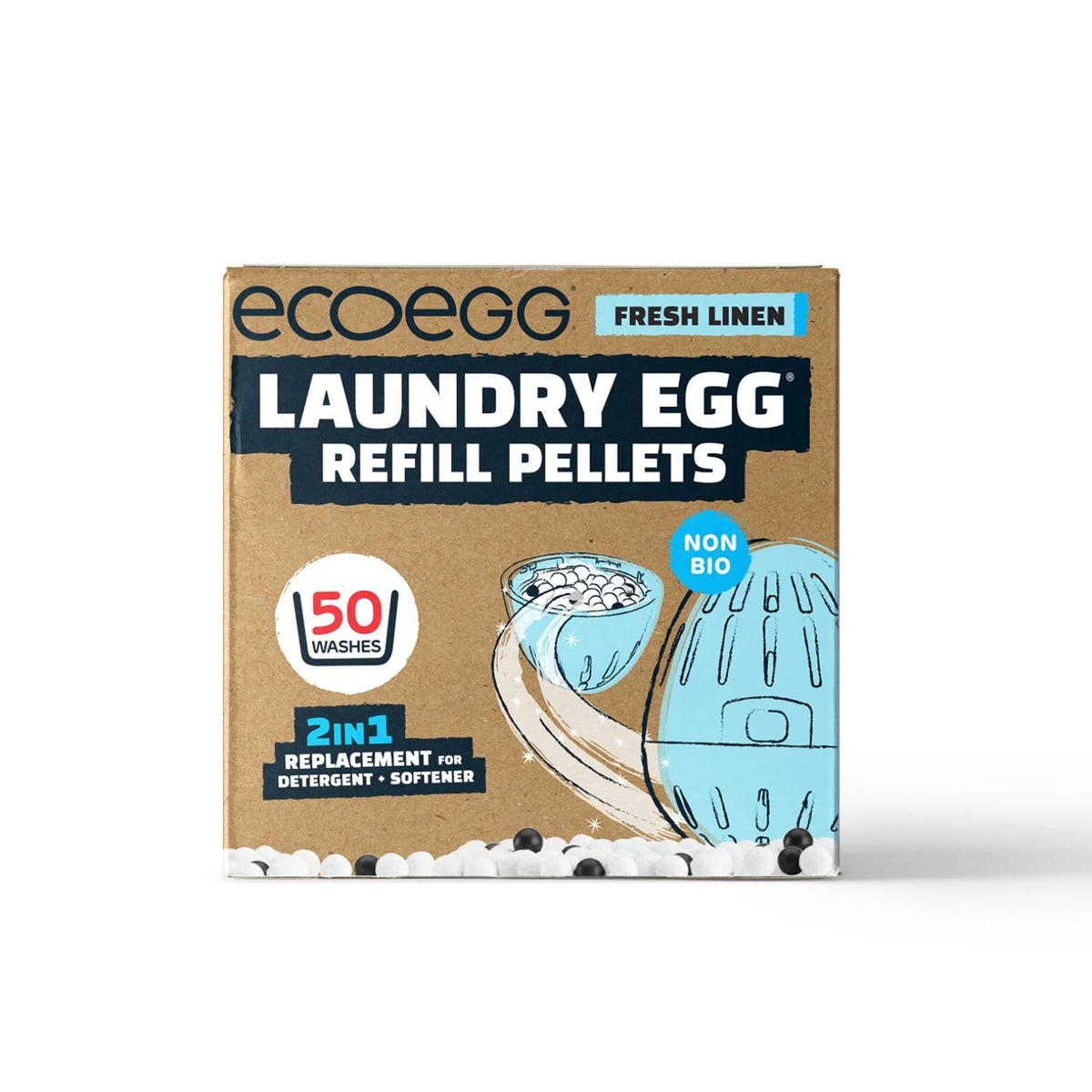 Ecoegg Laundry Egg Refill 50 Washes - Fresh Linen