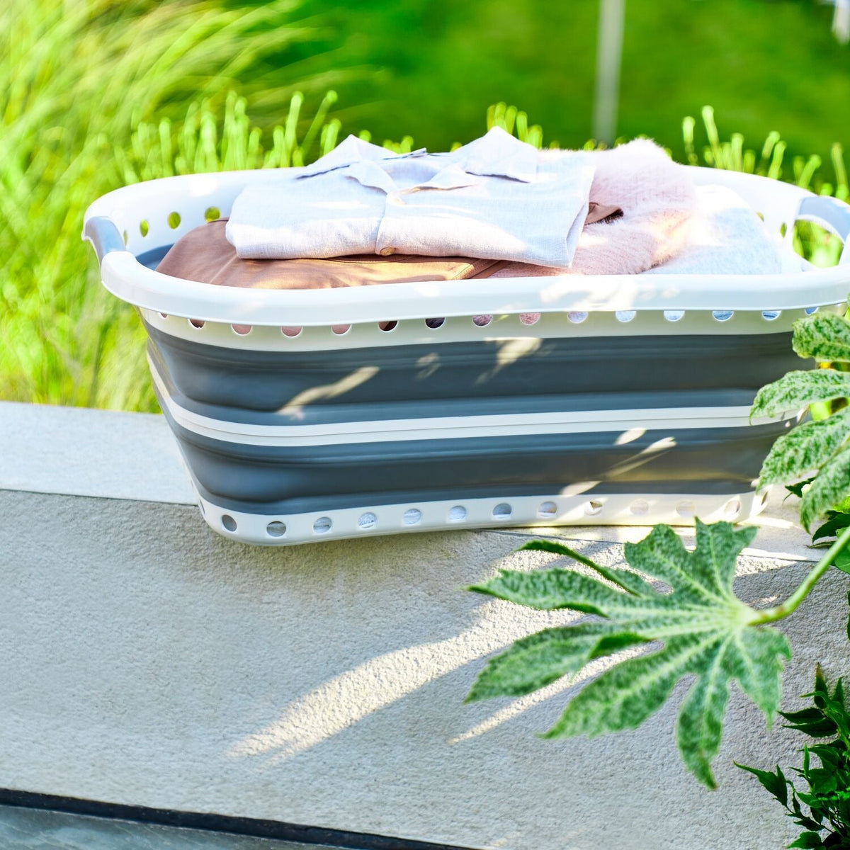 Lakeland Collapsible Hipster Laundry Basket 37L