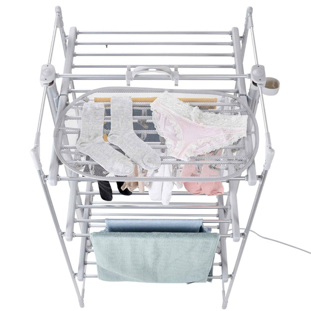 Dry:Soon 30-Peg Mesh Shelf with Hanger