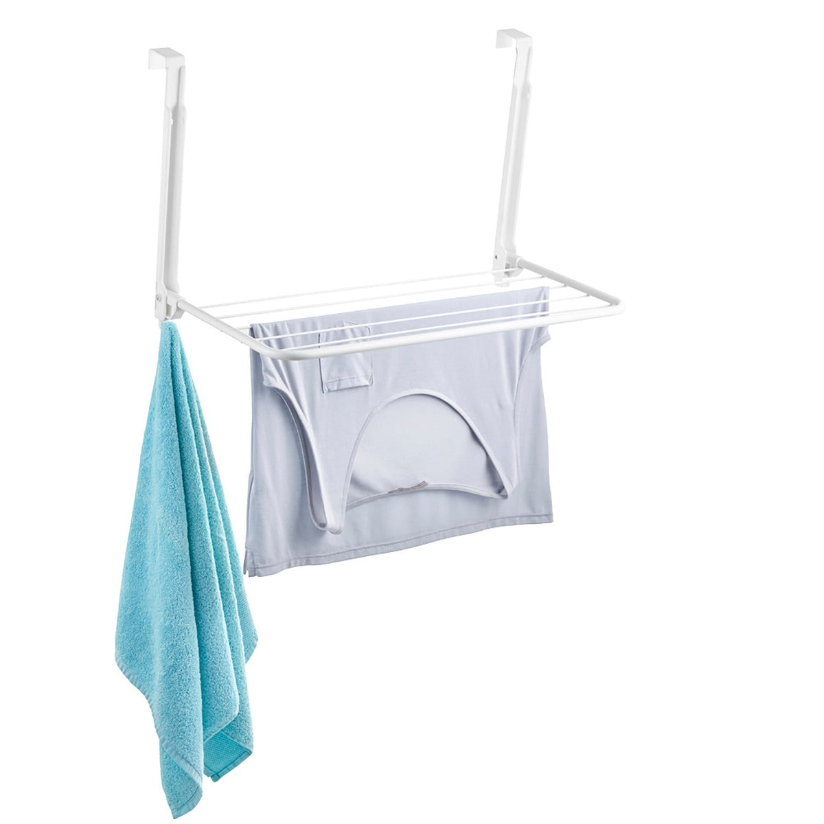 Over-Door Fold-Away Clothes Airer