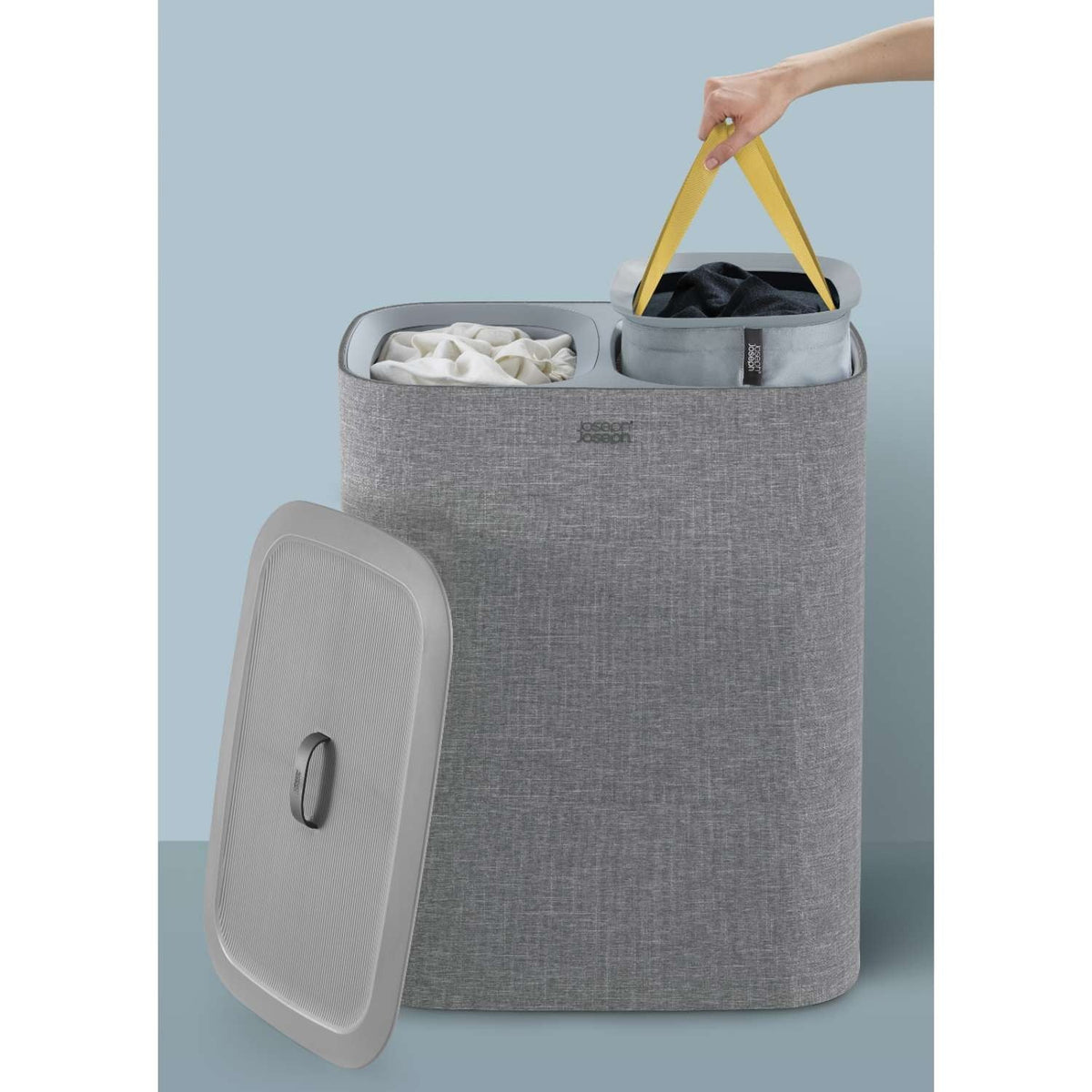 Joseph Joseph Tota 90L Laundry Separation Basket Grey