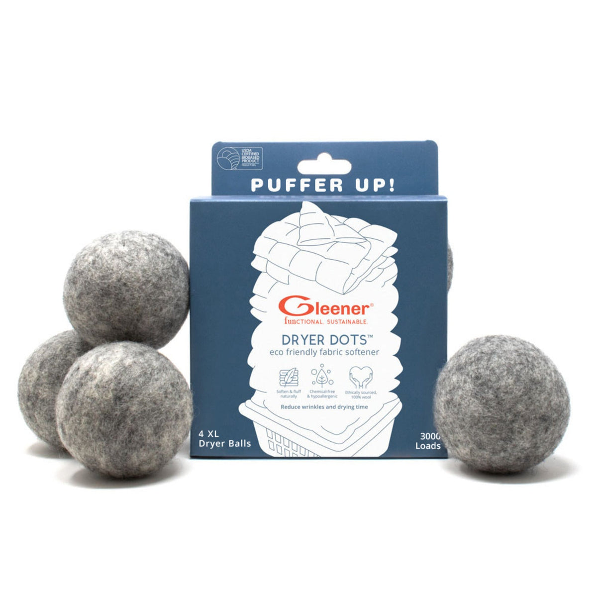 4 Gleener Puffer Dryer Dots