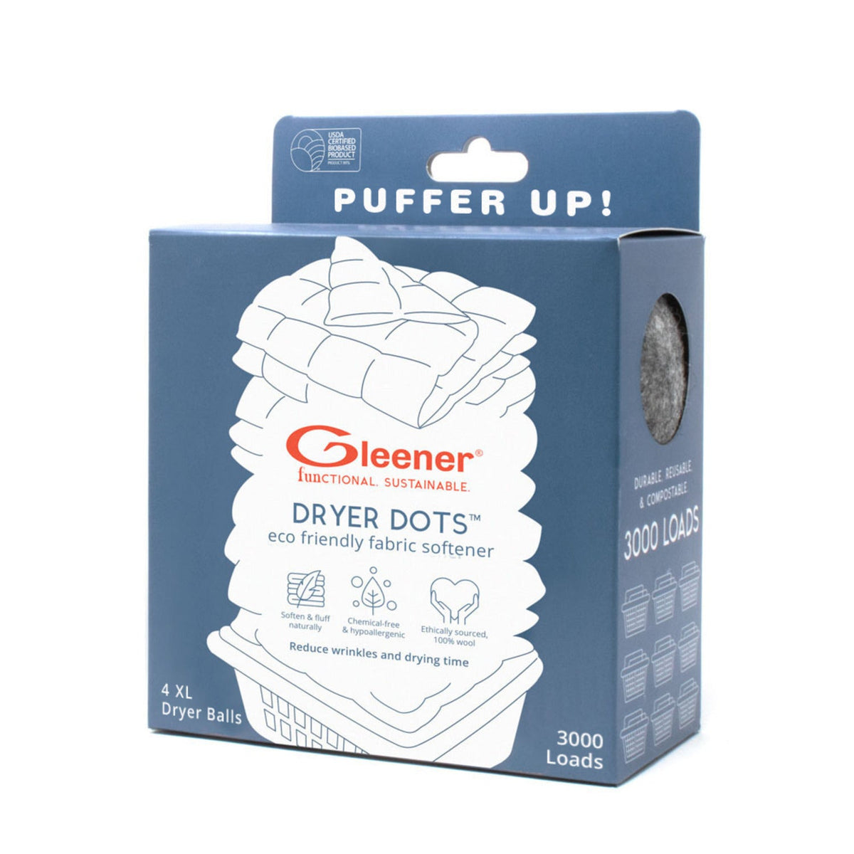 4 Gleener Puffer Dryer Dots