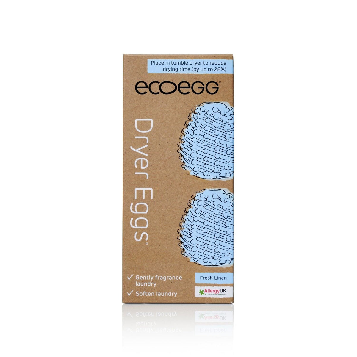 Ecoegg Dryer Eggs with Fresh Linen Scent Booster Sticks, pack of 2