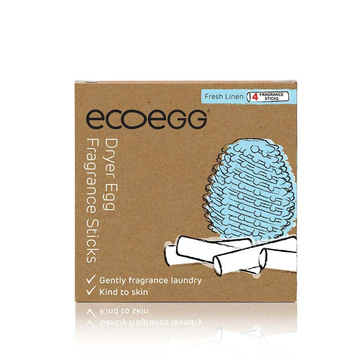 Ecoegg Dryer Egg Fresh Linen Fragrance Stick Refills, pack of 4