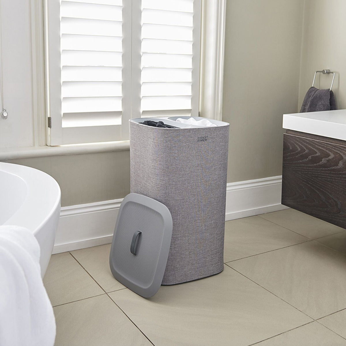 Joseph Joseph Tota 60L Laundry Basket Grey