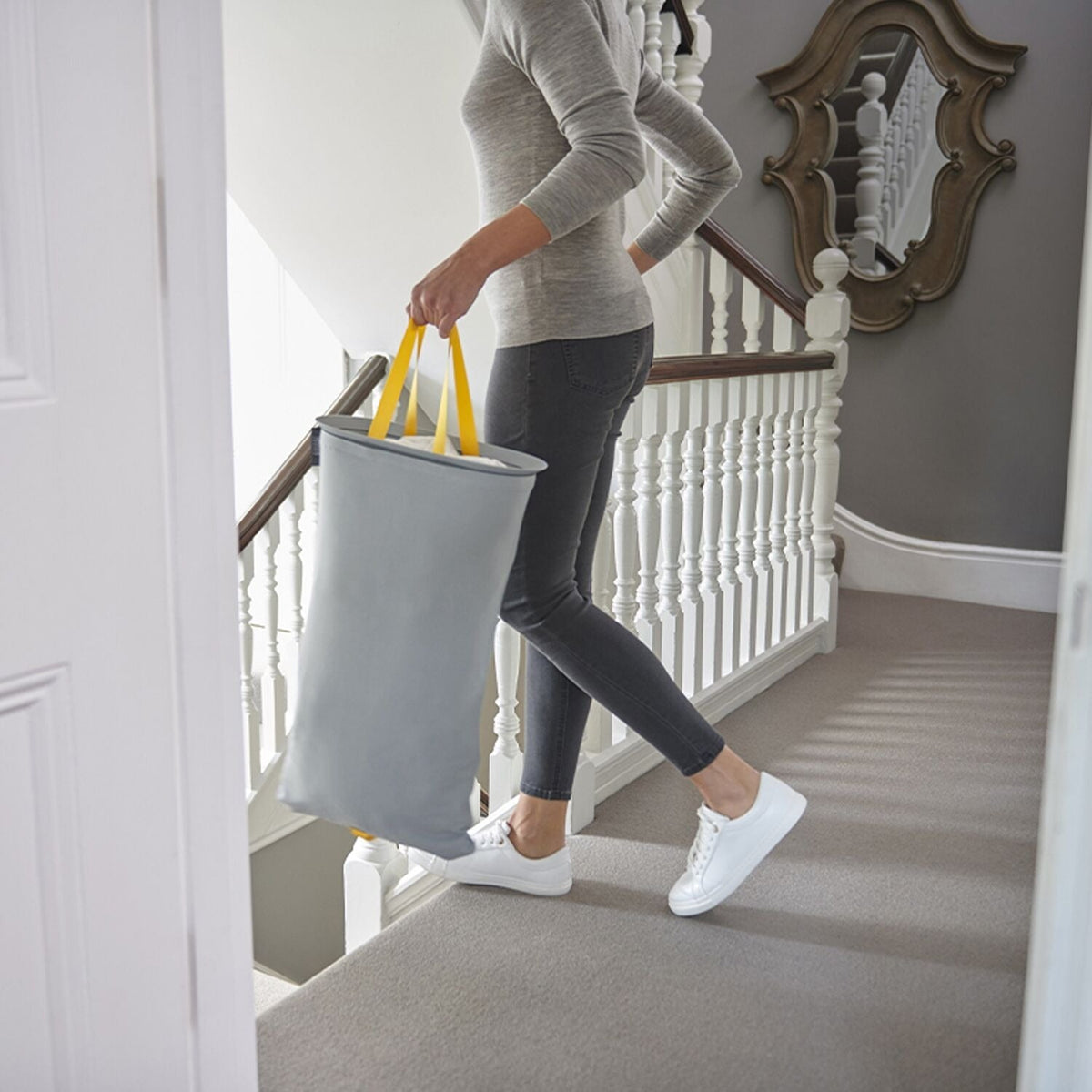 Joseph Joseph Tota 60L Laundry Basket Grey
