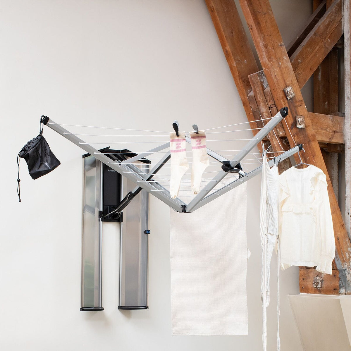 Brabantia WallFix Dryer with Storage Box