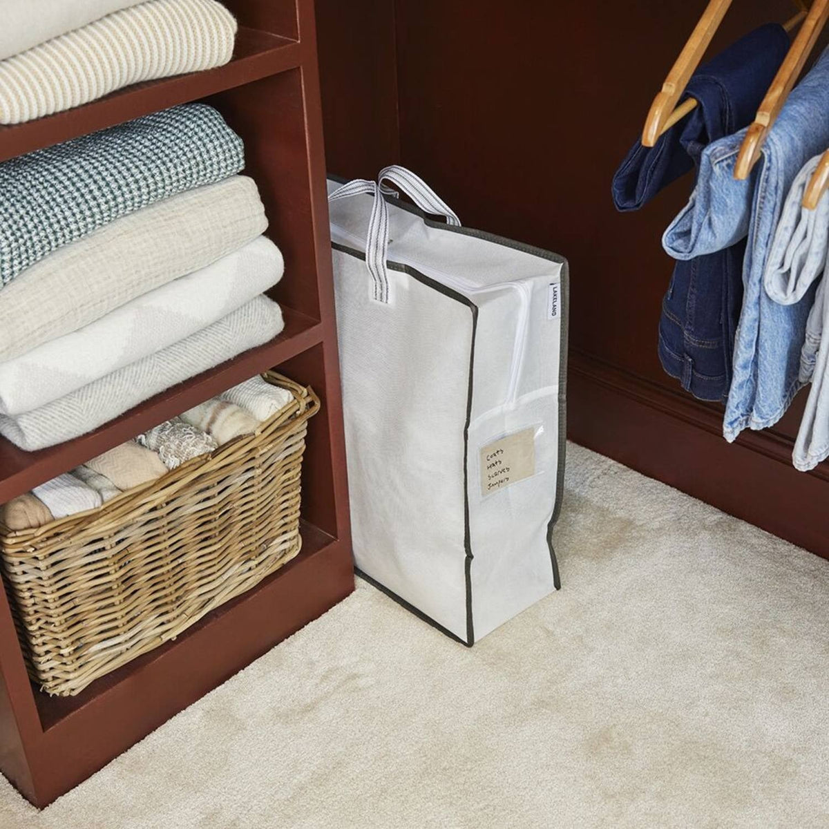 Lakeland Slimline Vacuum Clothes & Duvet Storage Tote Bag