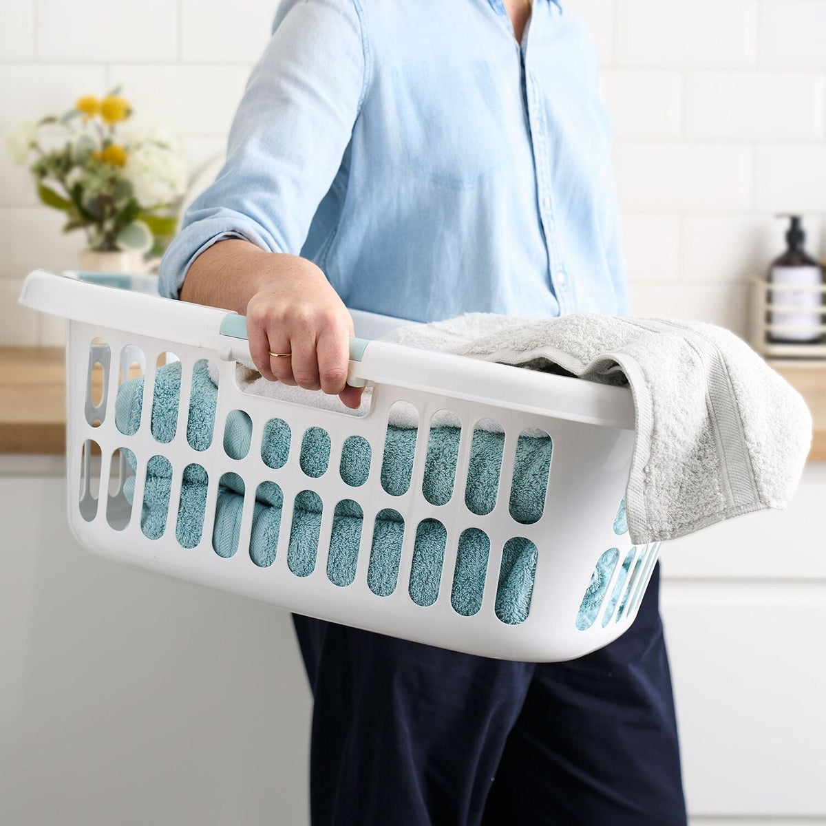 Lakeland Hipster Laundry Basket 45L