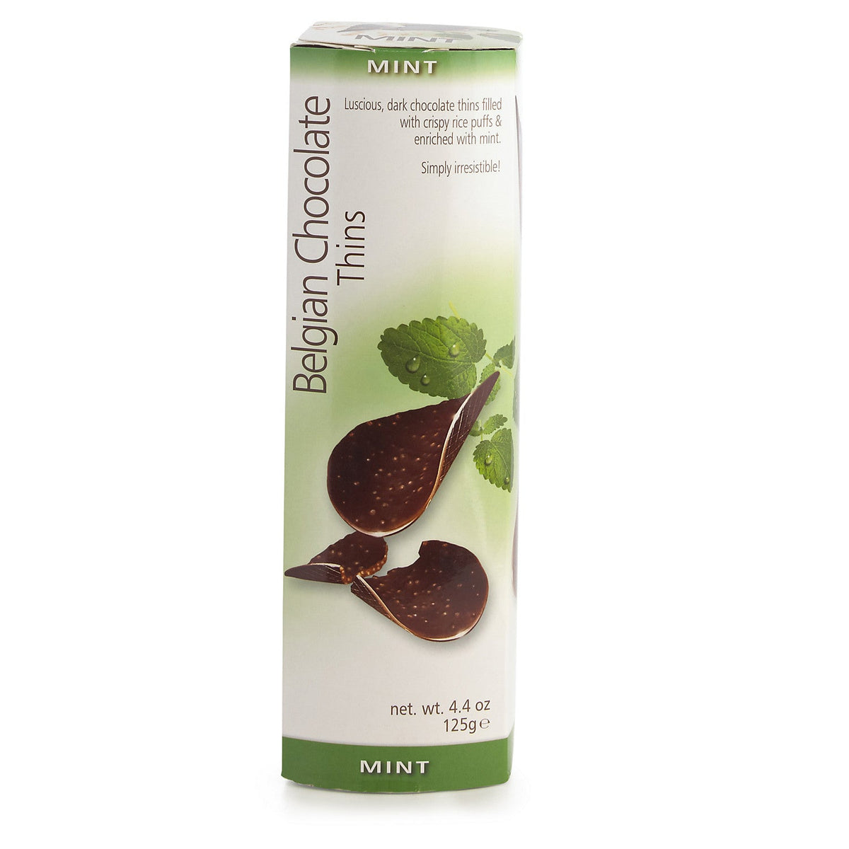 Belgian Dark Chocolate Thins - Mint Crisp 125g