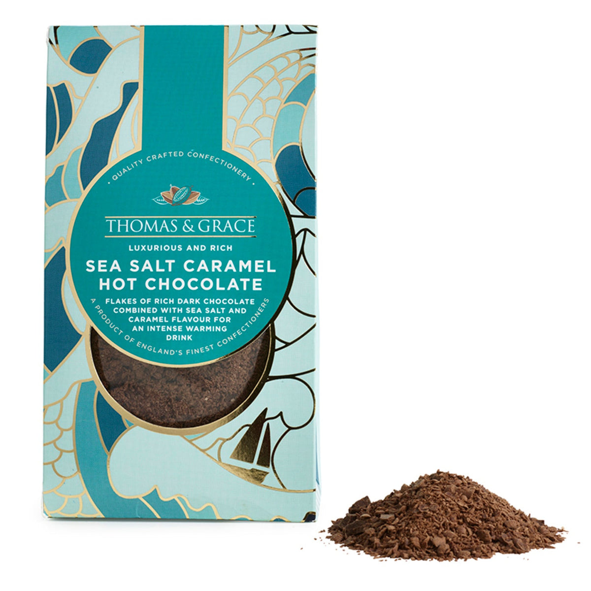 Thomas & Grace Salted Caramel Hot Chocolate Flakes 160g