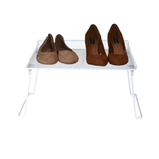 Xtend Stackable Square Folding Shelf Shoe Rack