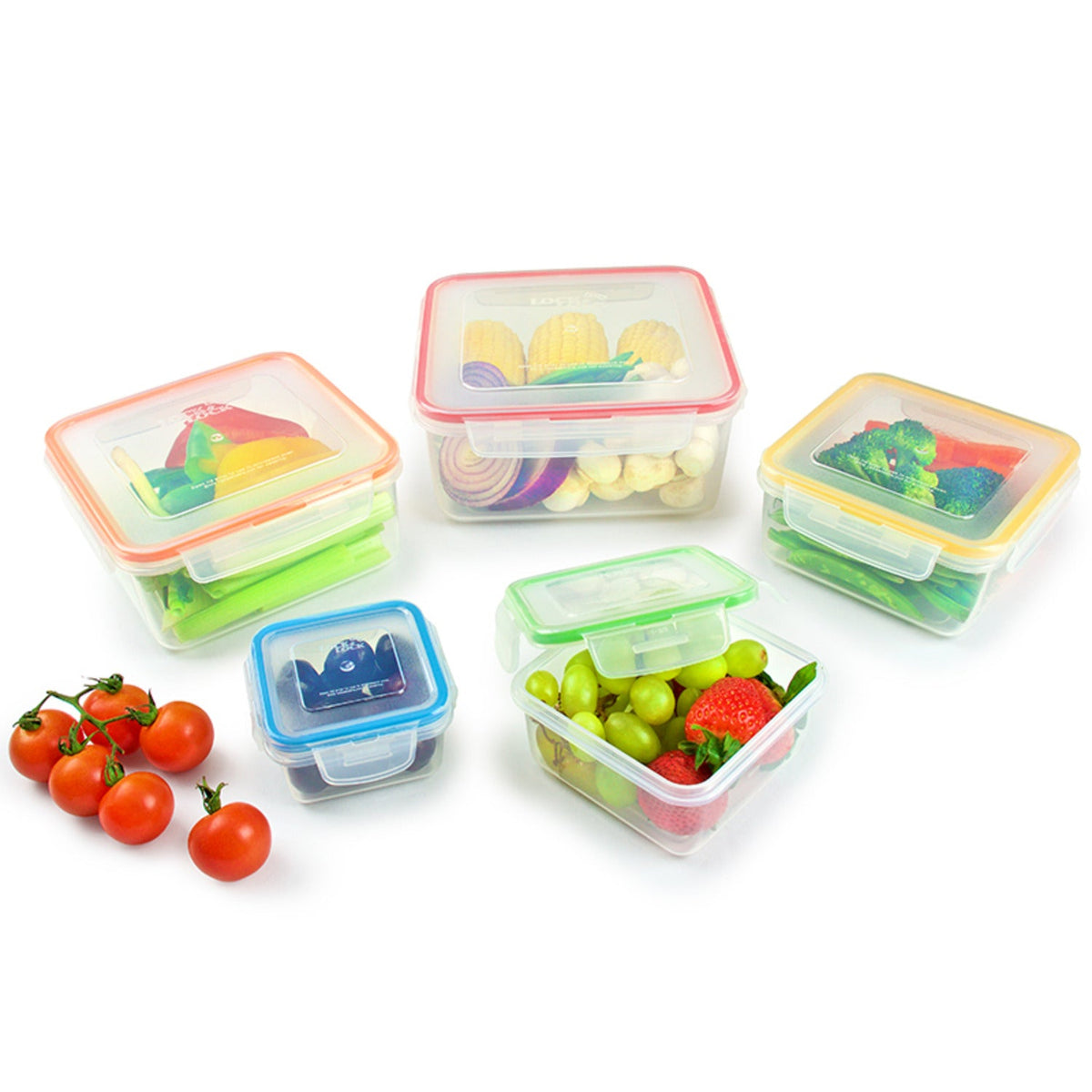 LocknLock 5-Piece Nestable Container Set - Square