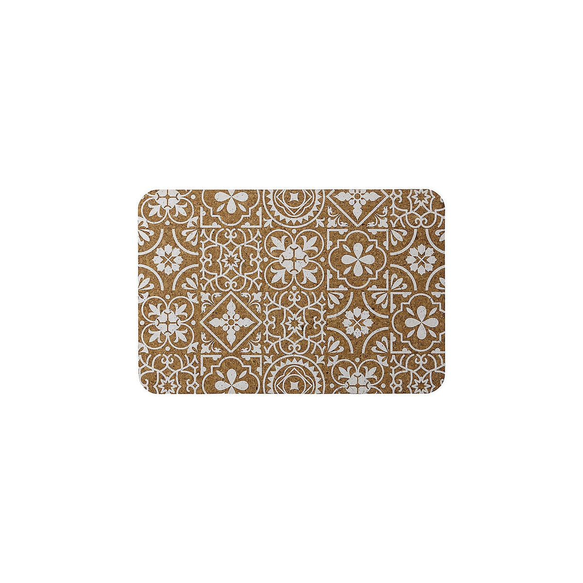 4 Ladelle Morocco Tile Rectangular Table Mats – White