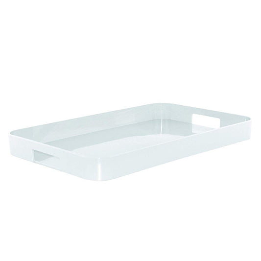 Zak Designs Large Gallery Serving Tray – White