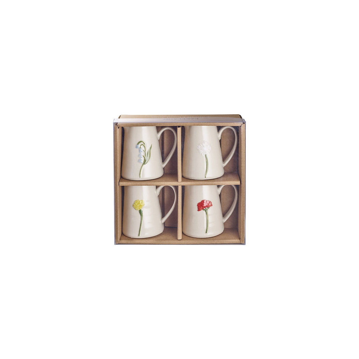 Lakeland Small Floral Ceramic Milk Jugs – Set of 4