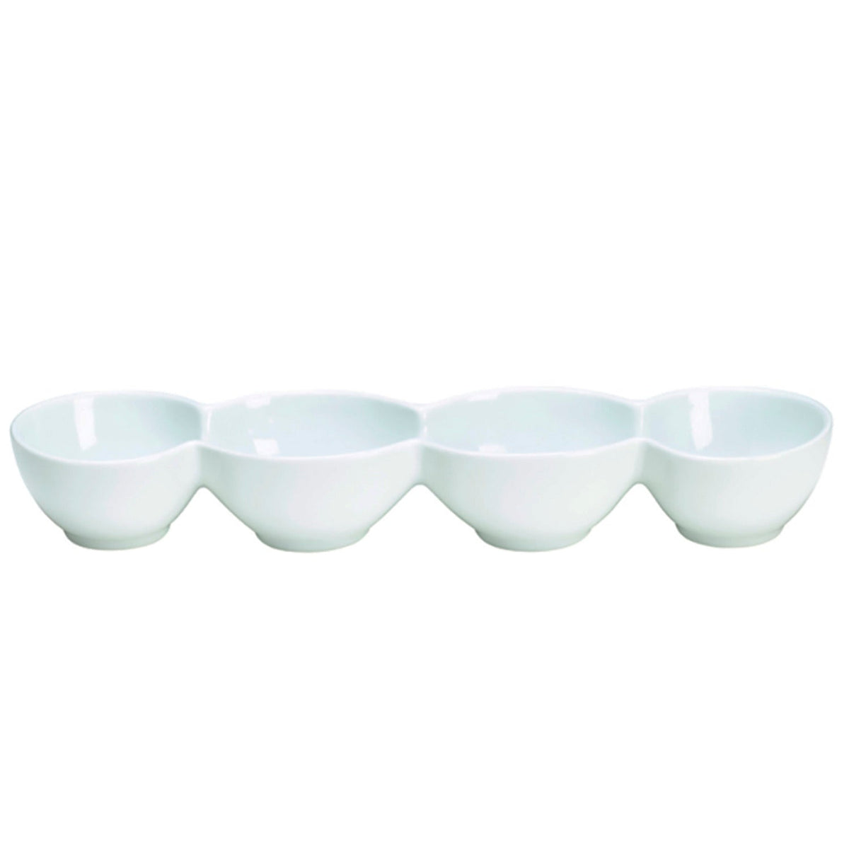 Lakeland White Porcelain 4-Cavity Serving Dish