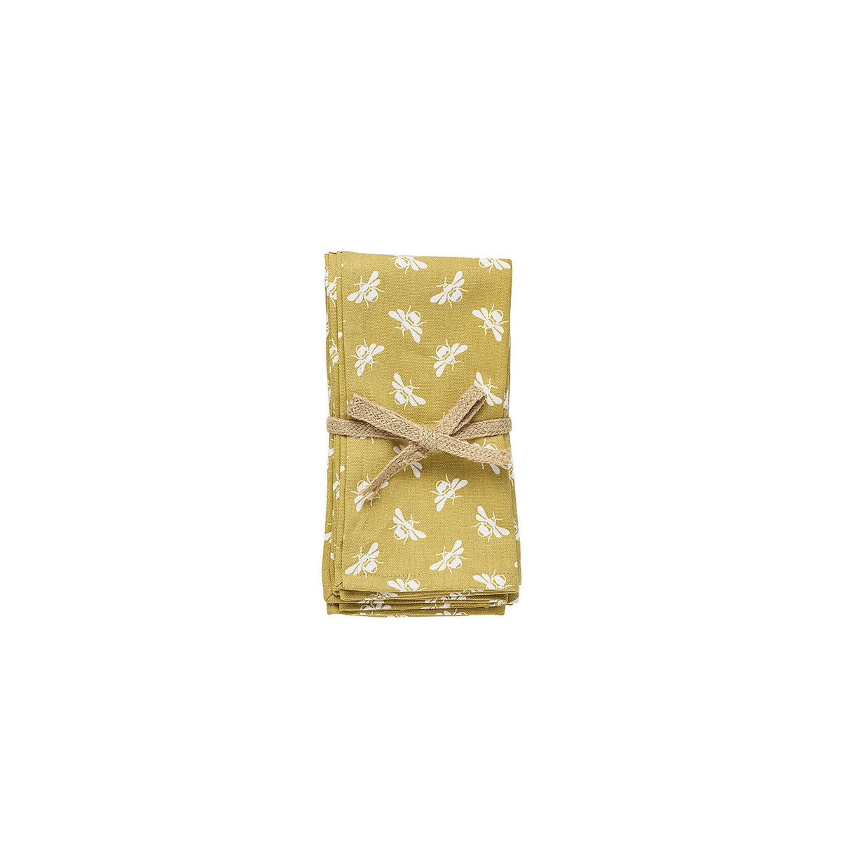 Walton & Co. Bee Napkin Set Yellow – Pack of 4