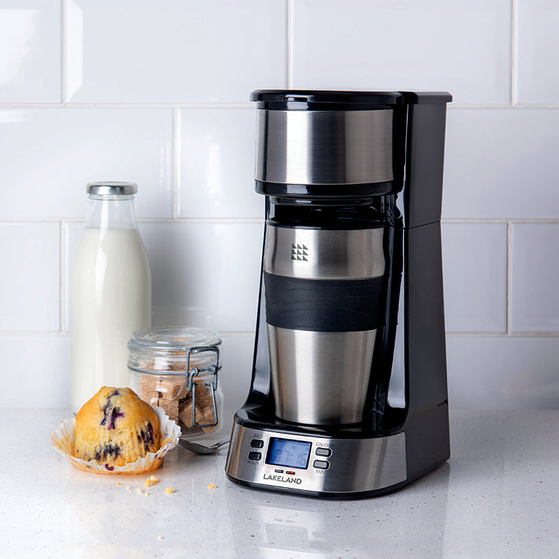 Lakeland Digital To Go Filter Coffee Machine with Travel Mug