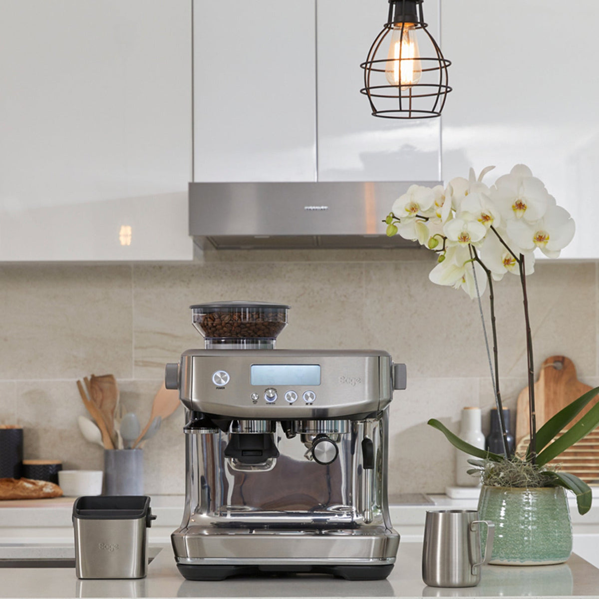 Sage The Barista Pro Bean to Cup Coffee Machine SES878BSS