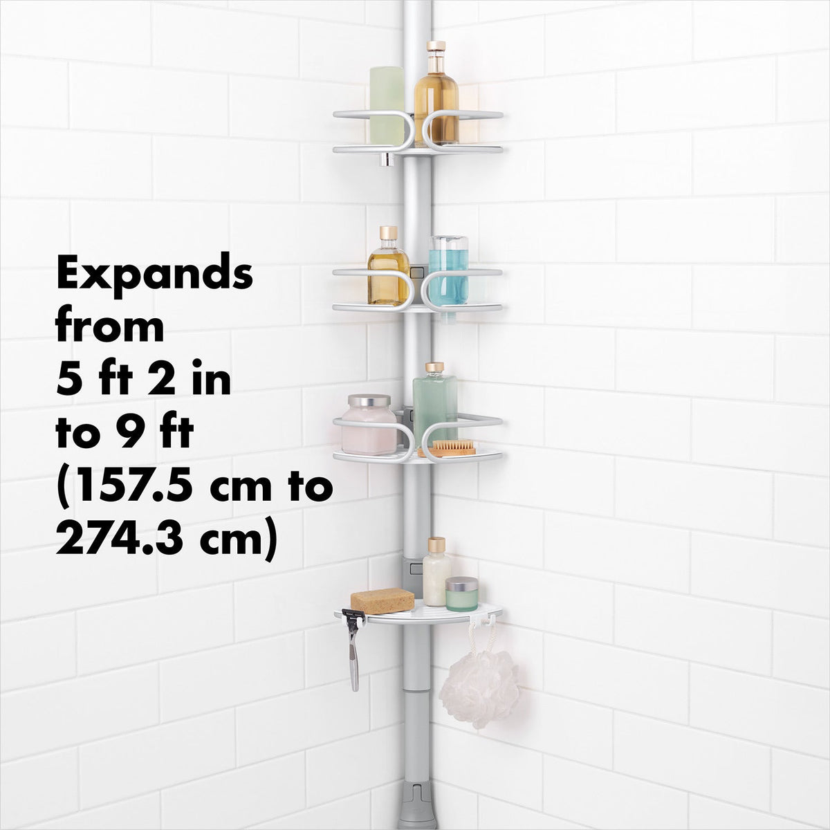 OXO Good Grips Extendable Corner Shower Caddy