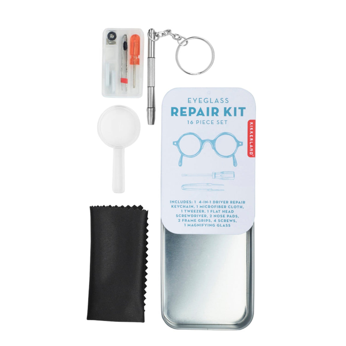 Kikkerland 16-Piece Eyeglass Repair Kit