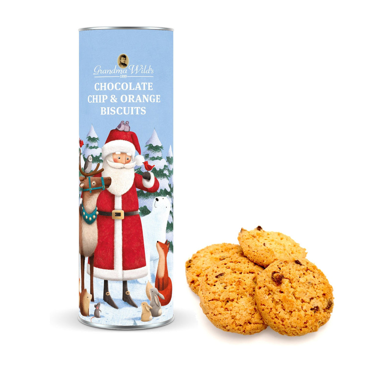 Grandma Wild’s Large Santa Biscuit Tube 200g